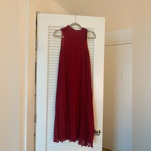 Nasty Gal Rich Red Maxi Dress